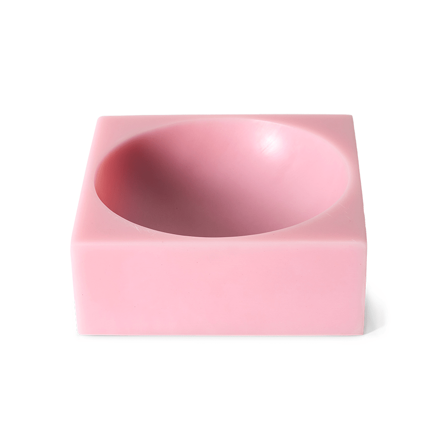 Pink Pop cube tray by HKliving, 22x22x8cm, showing a colorful geometric design with multiple compartments and a sleek finish.