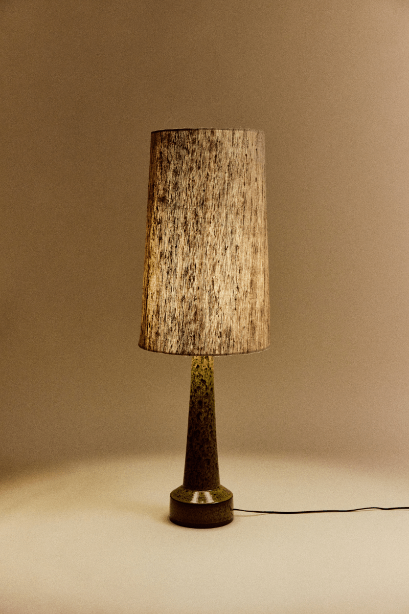 Cone Lamp Shade silk, Natural, Ø36cm x h58cm