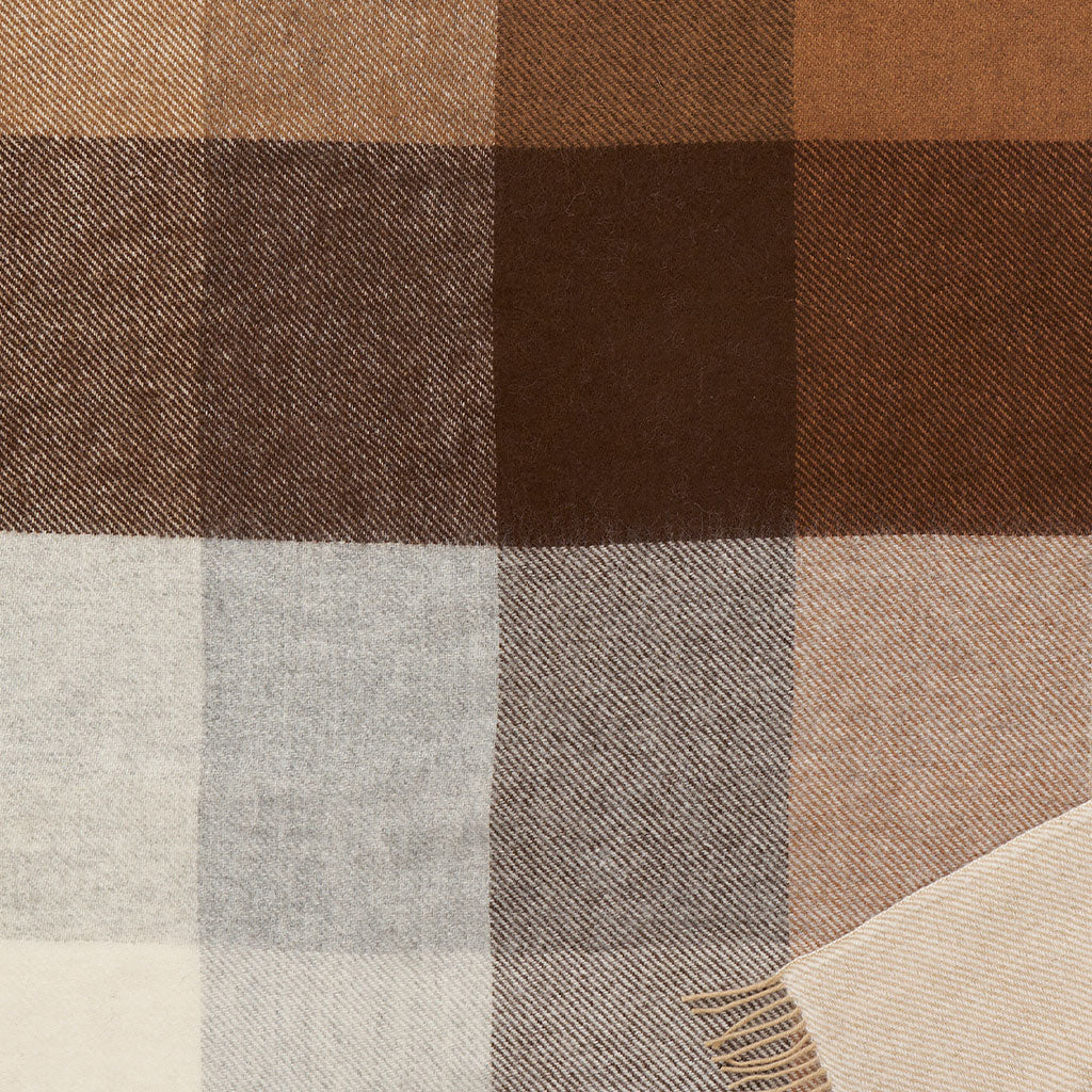 Gotland Throw - Check Beige
