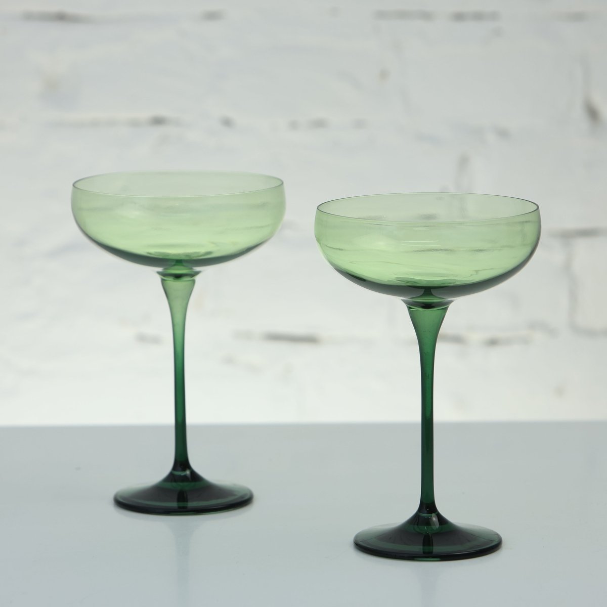 Farbige Champagnerschalen, 2er Set -  Shamrock & Seaweed