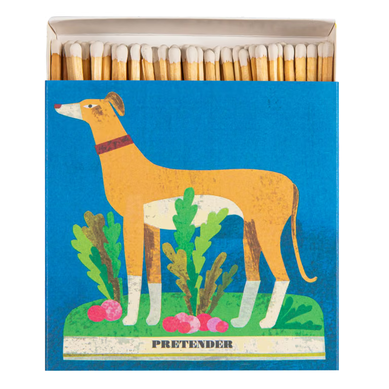 Whippet and Radishes | Square - Safety Matches