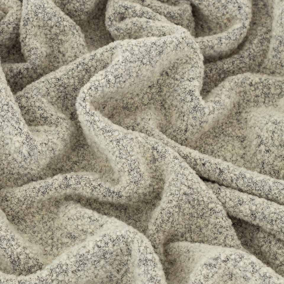 Paris Bouclé Wool Throw - Ivory