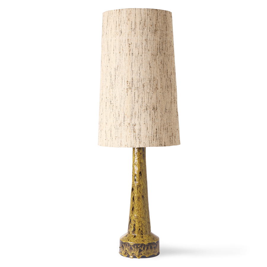 Cone Lamp Shade silk, Natural, Ø36cm x h58cm