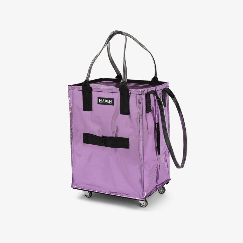 Medium Hulken Bag in lilac color with adjustable straps and spacious interior, showcasing its stylish and functional design.