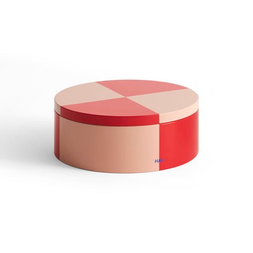 Tin Container - Round Red / Soft Pink