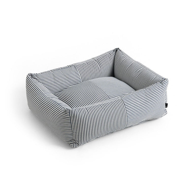 HAY Dog Bed Small - Blue & White Stripe