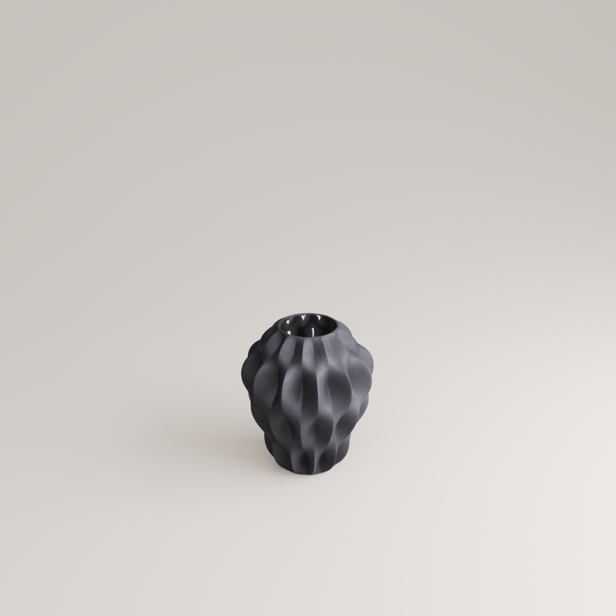 Plissan P Porcelain Vase (h16 cm) - Holaria