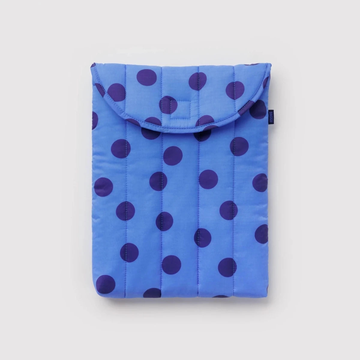 Puffy Laptop Sleeve 13"/14" - Blue Polka Dot