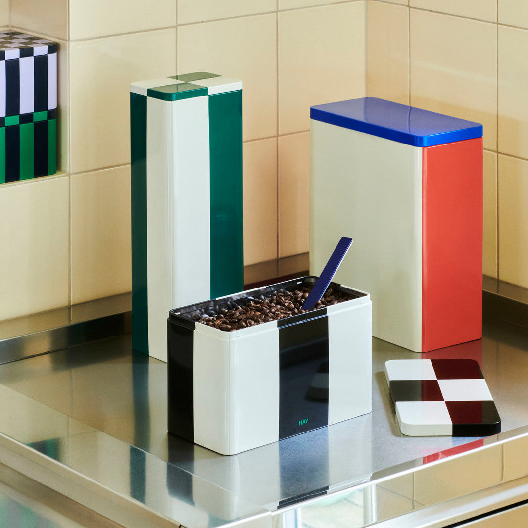 Tin Container - Medium Black / Off White