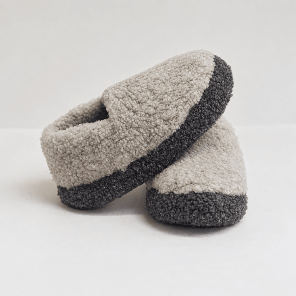 Unisex Woll Hausschuhe - Two Tone Gray