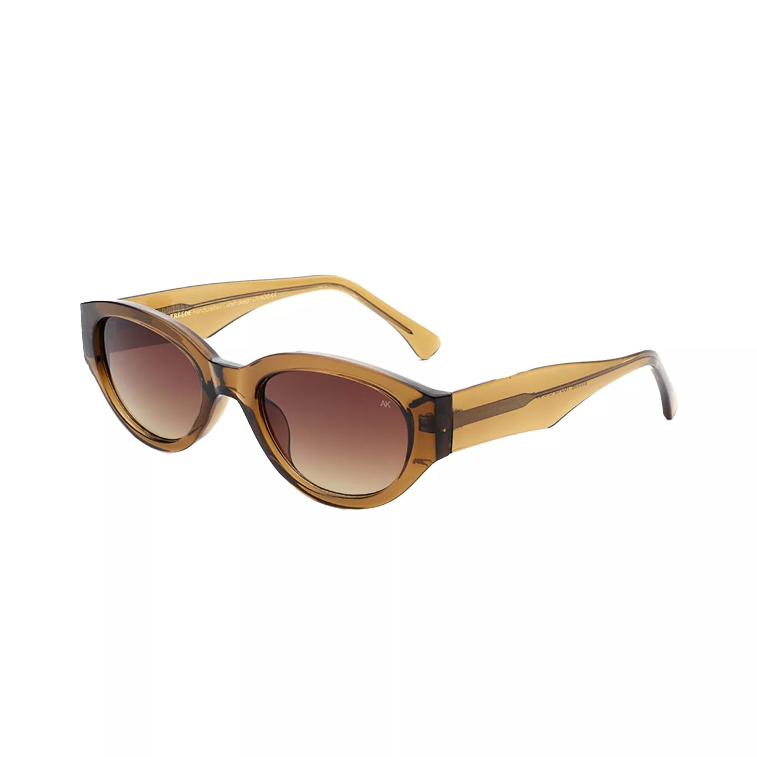 A. Kjaerbede Winnie sunglasses with round tinted lenses and thin metal frames, stylish eyewear for sunny days.