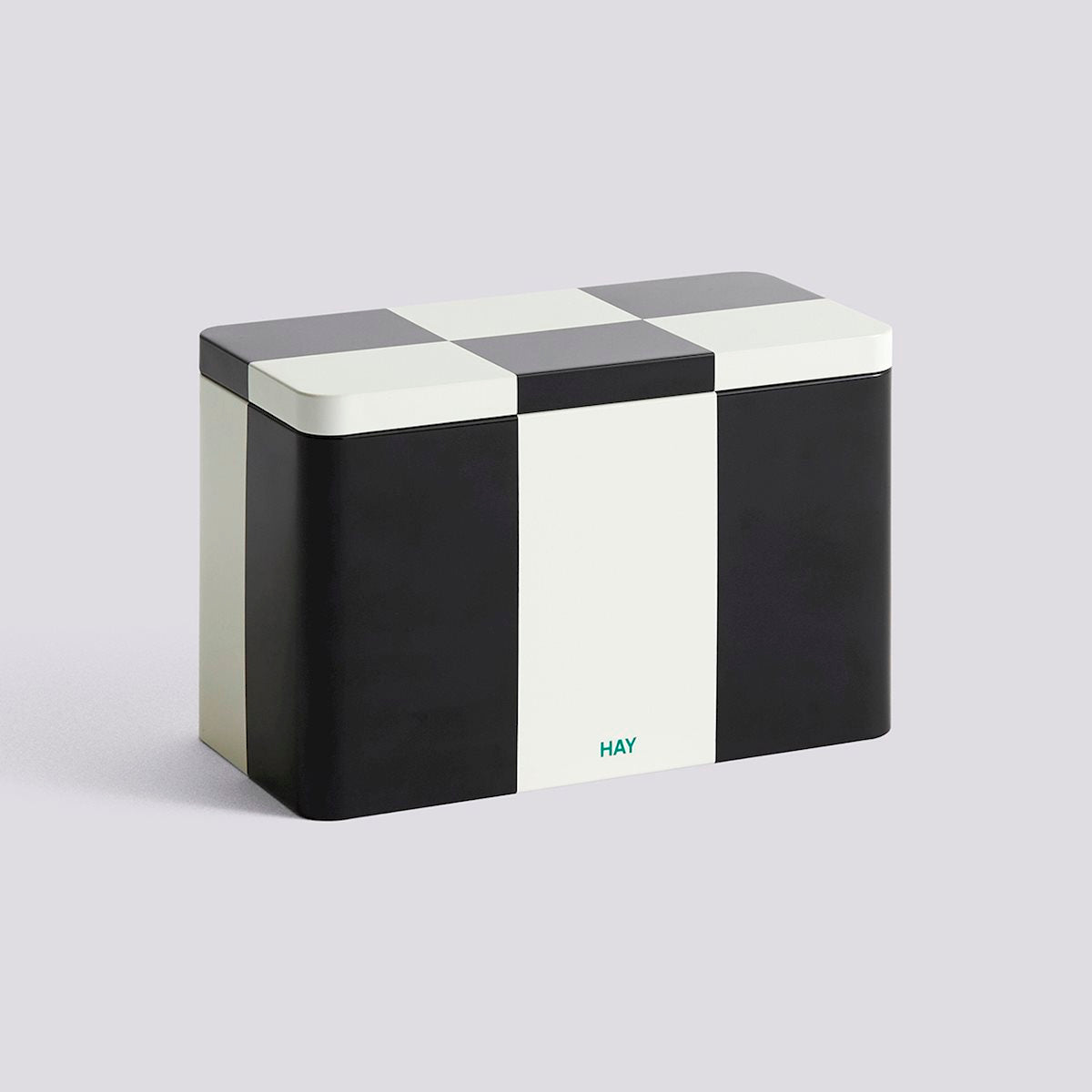 Tin Container - Medium Black / Off White