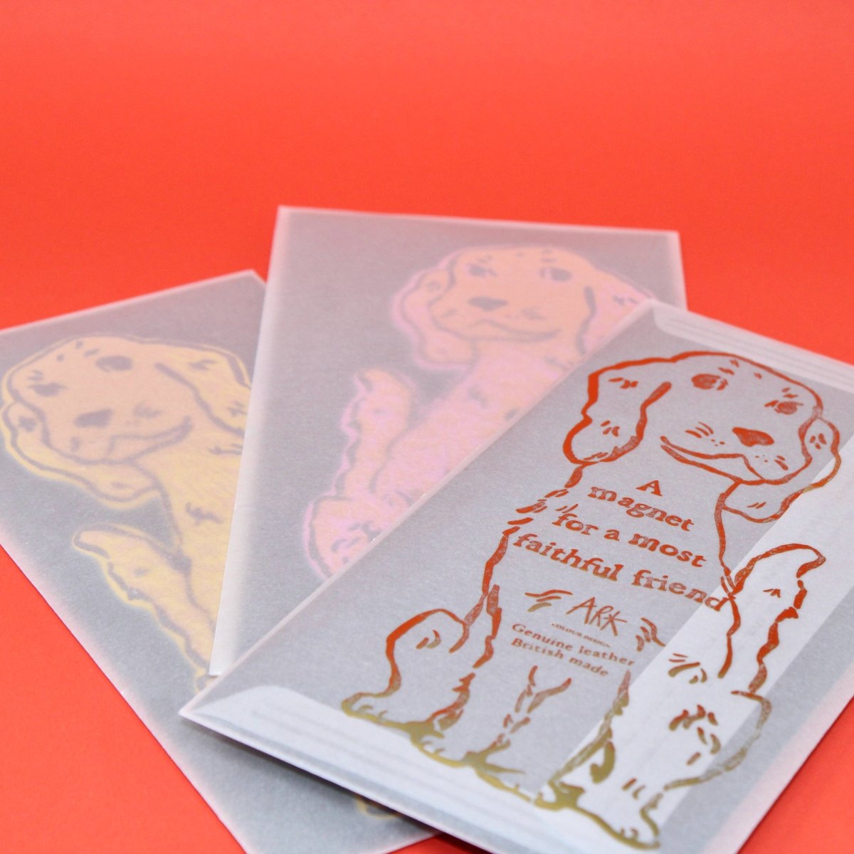 Spanielmagnet: Gelb