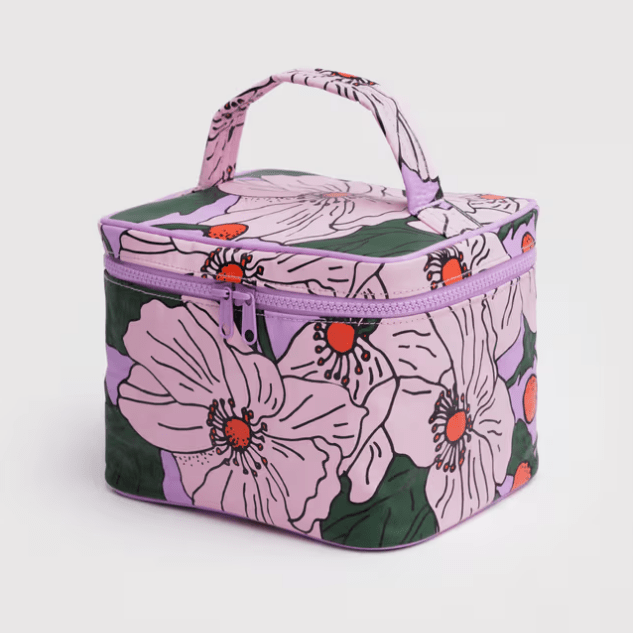 Large Cosmetic Case - Pink Poppy