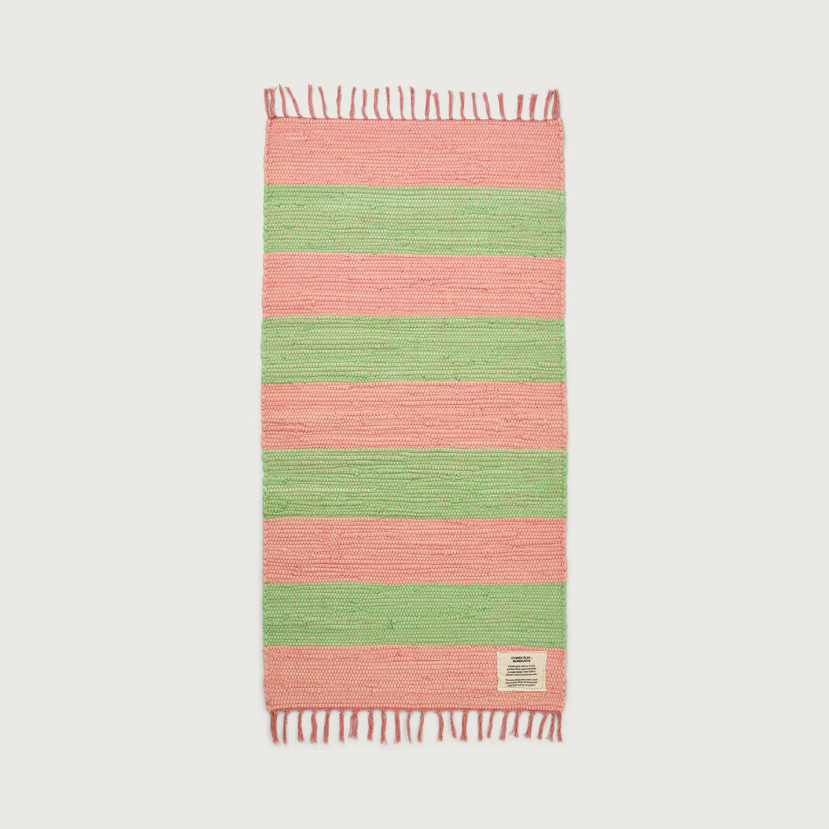 Colorful Bongusta Chindi Rug 60cm x 120cm with woven, textured design, perfect for adding vibrant style to any space.