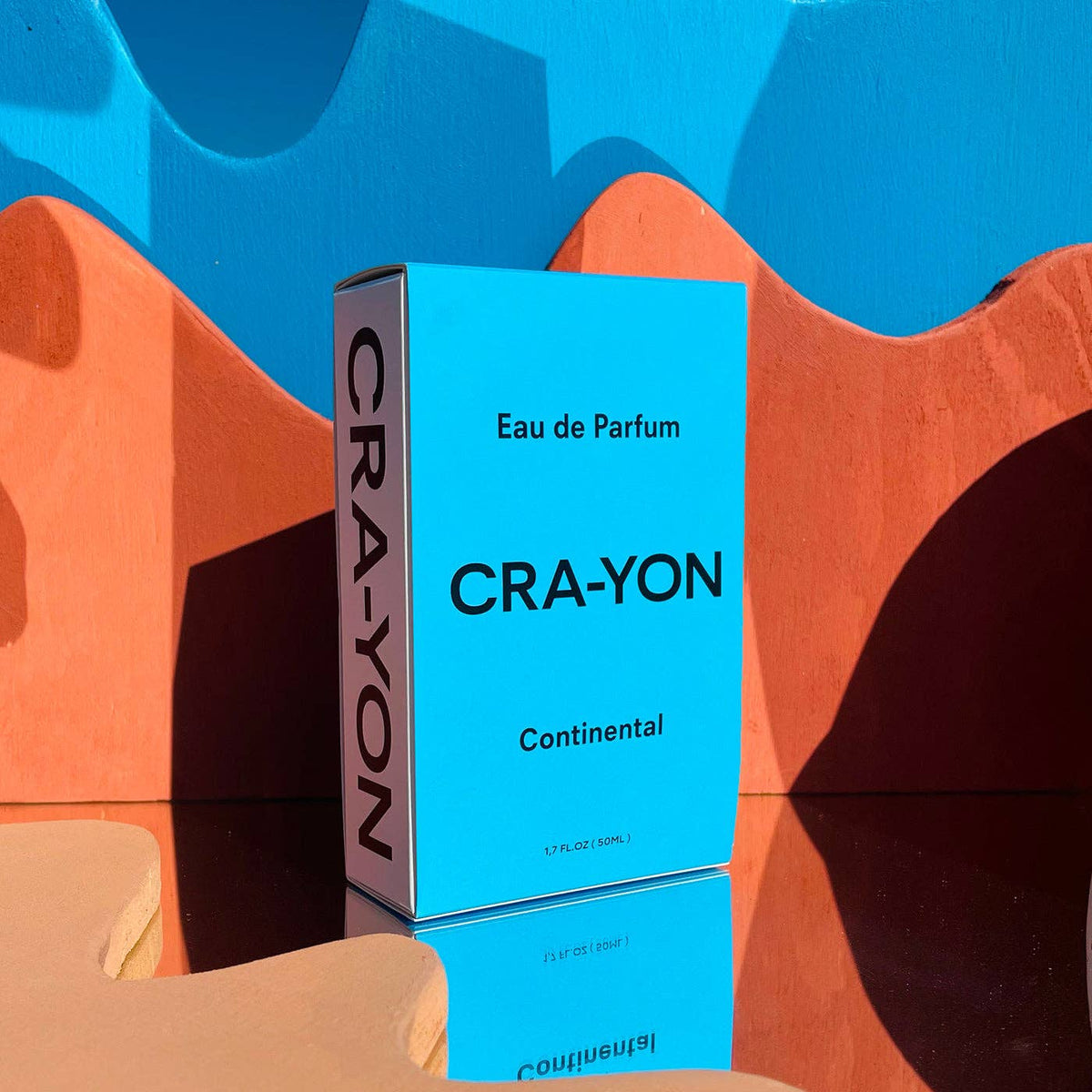Continental Eau de Parfum by CRA-YON, 50ml perfume bottle with elegant packaging and clear glass design.