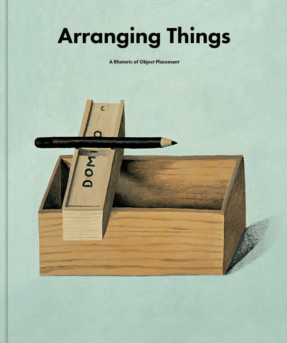 Arranging Things design book by Apartamento Publishing, featuring colorful interior pages on a white background.