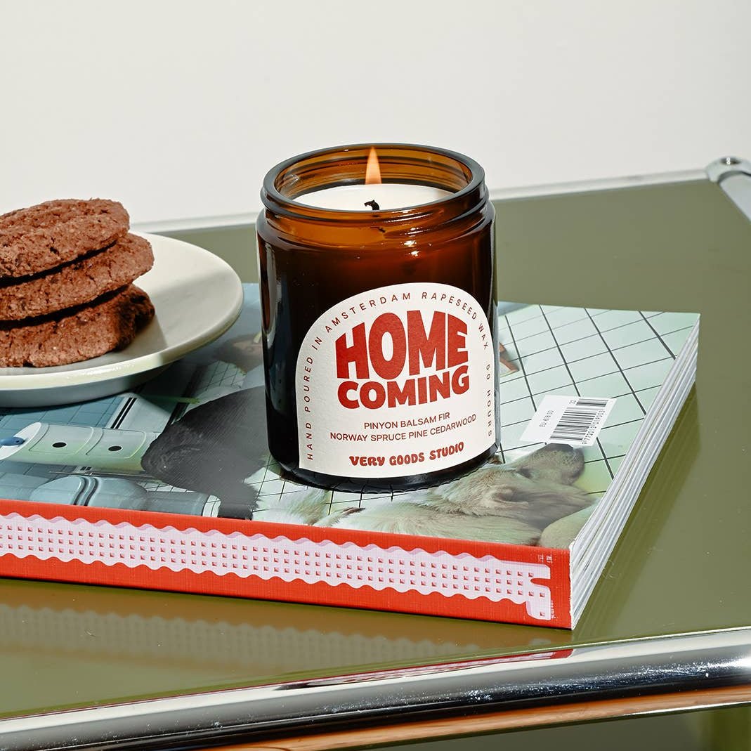 HOME COMING Rapeseed Candle / 170 ml / 45-50 Hours Amber Glass Jars