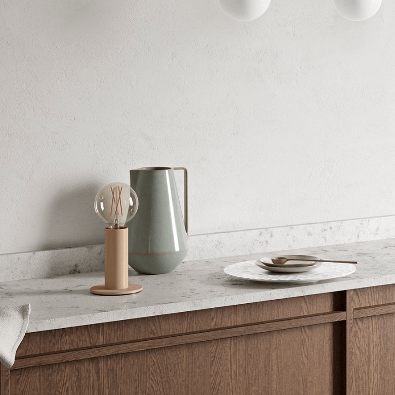 EDGAR Home SOL lamp with 8 different colors, modern desk lamp featuring adjustable color options and sleek design.