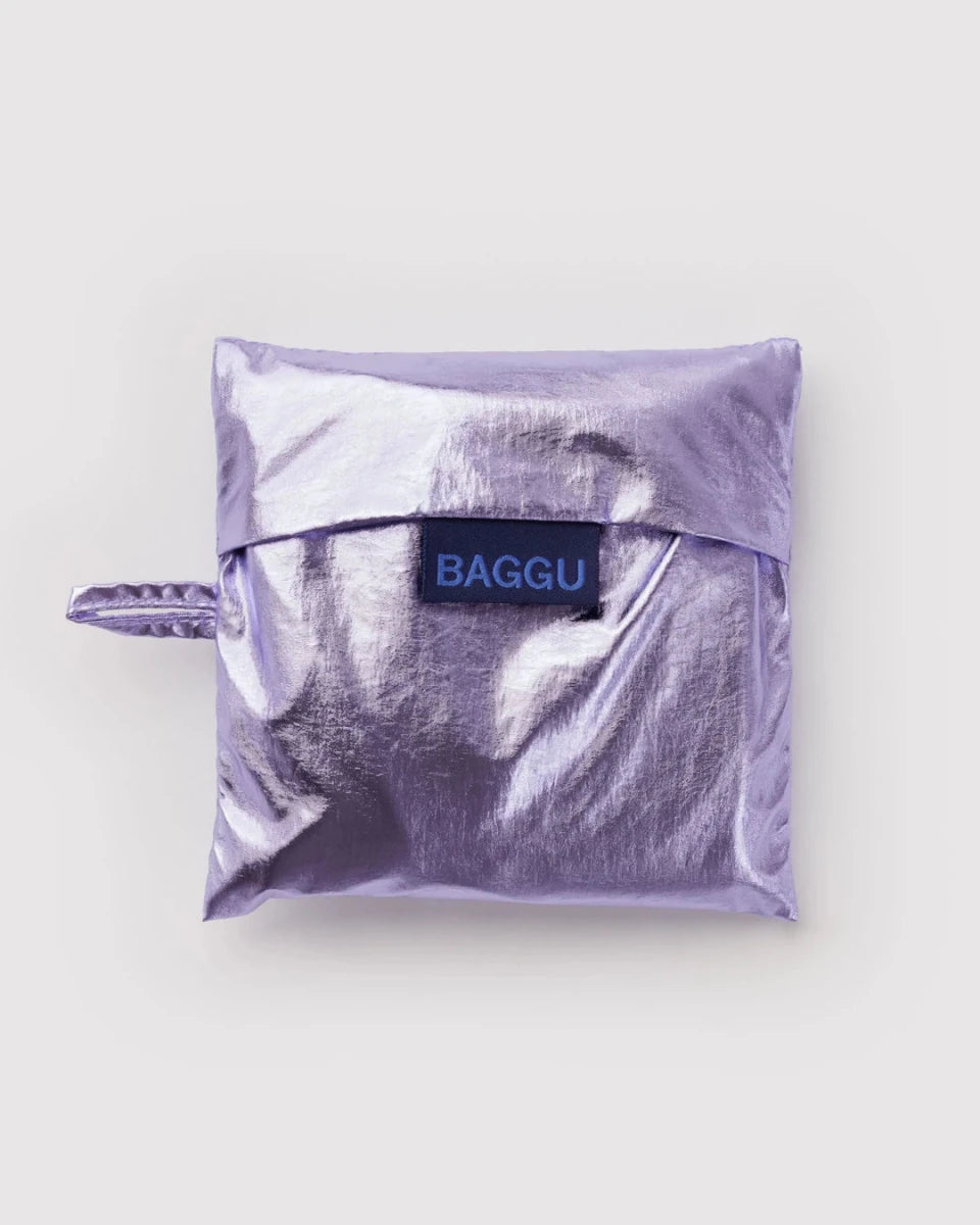 Lavender Metallic Baggu Bag