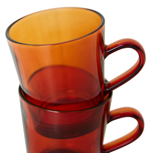 70's Glassware Cups, 4er Set