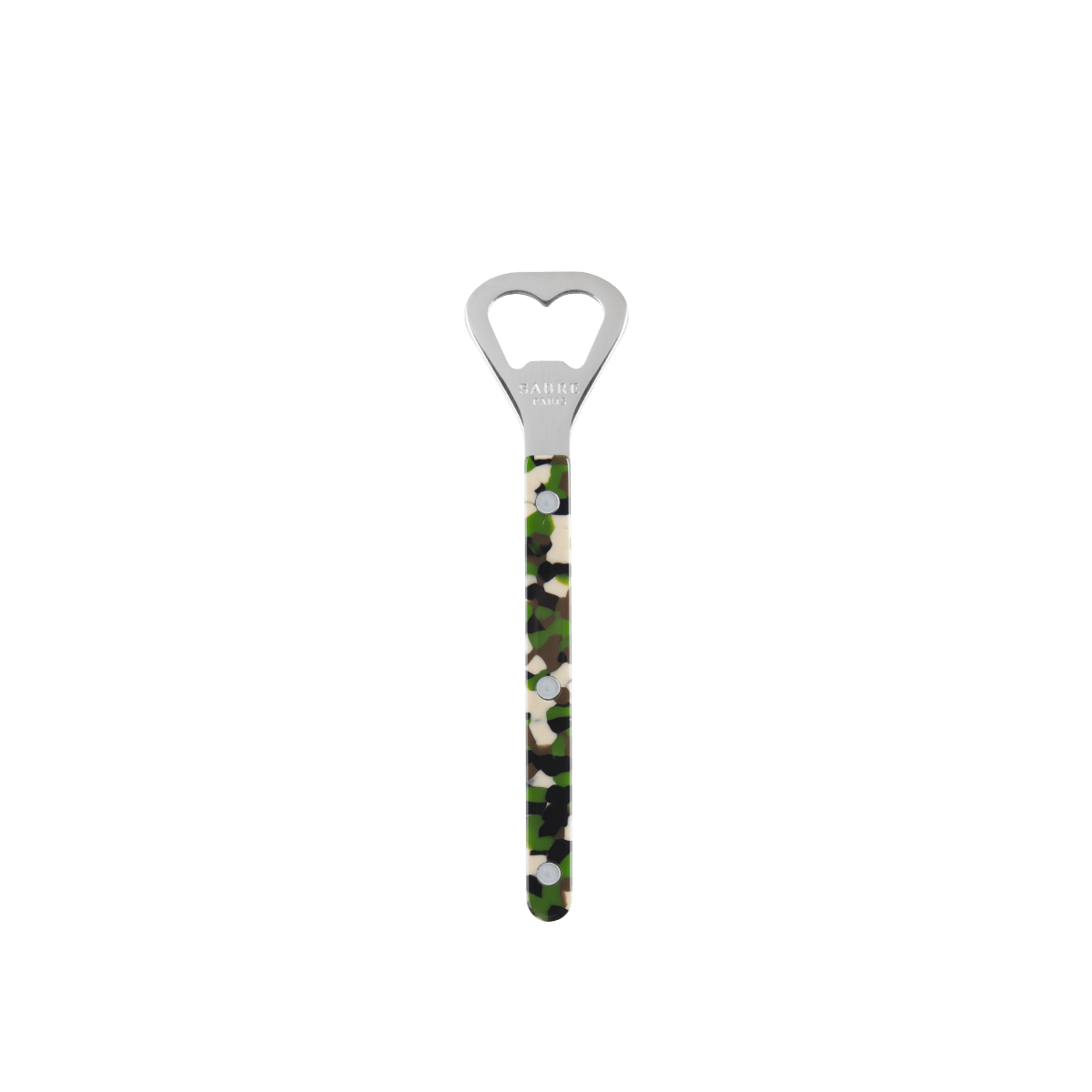 Hallesches Haus bistro style bottle opener with a sleek metal design and ergonomic handle for easy bottle opening.