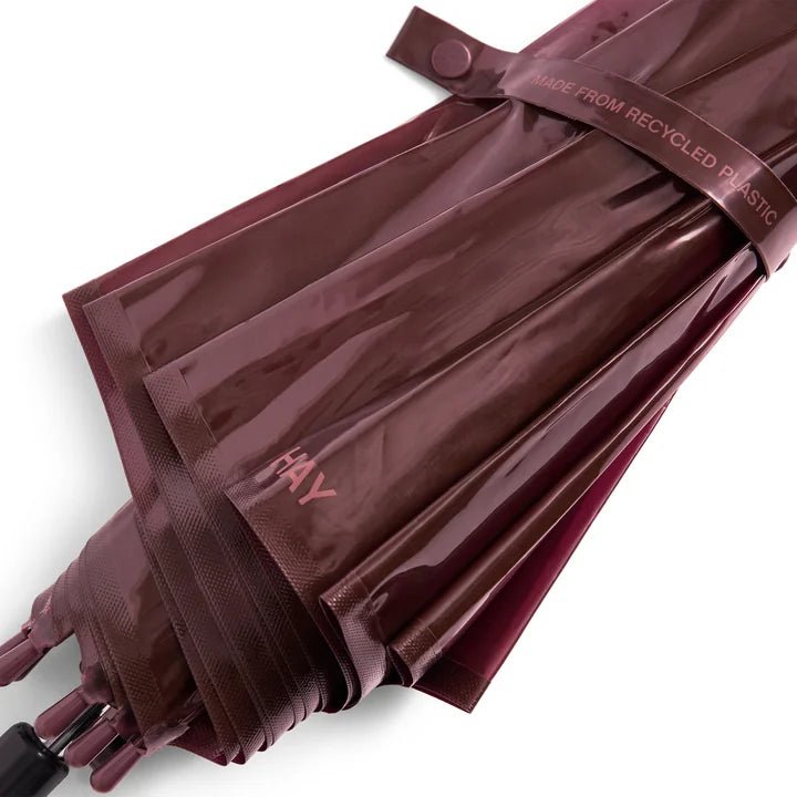 HAY Canopy Umbrella with a modern design, featuring a sleek canopy and sturdy frame for outdoor shade and style.