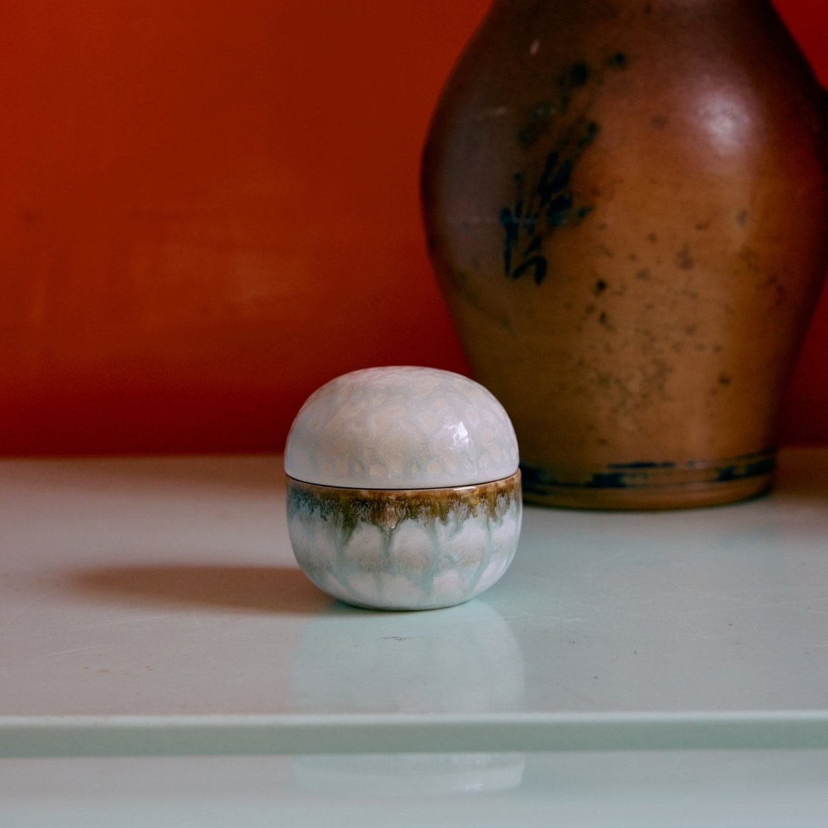 70s Ceramics Sugar Pot - Petal