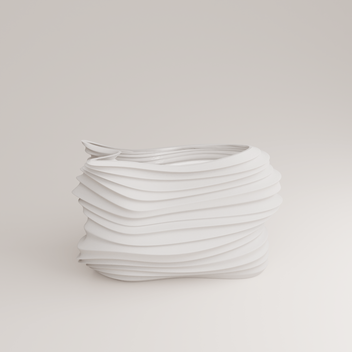 Voo P Porcelain Vase (h24 cm) - Holaria