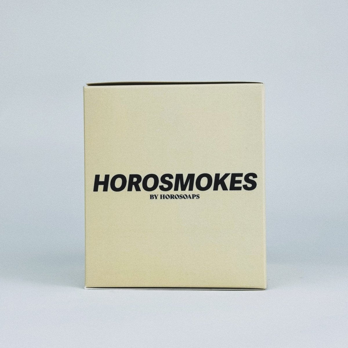 Horosoaps Virgo Horosmokes Candle with a white and gold design, elegant packaging, and zodiac-themed decorative details.