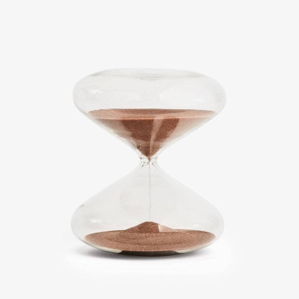 Mindful Focus Sanduhr 30 Minuten, Glas-Sanduhr