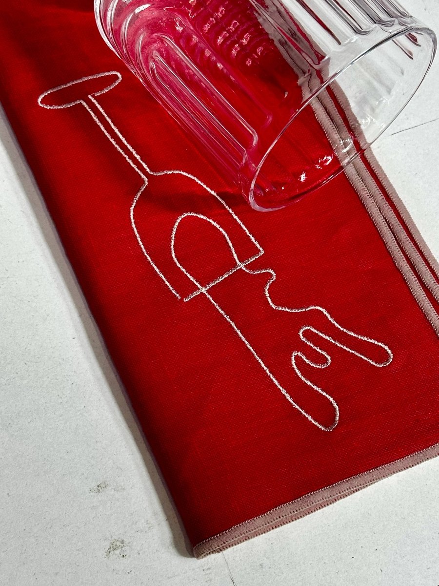Servietten aus Leinenmischung – Wein (2er-Set)
