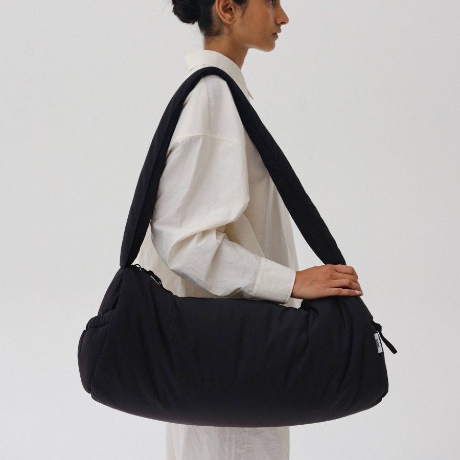 Puffy Duffle Bag: Black