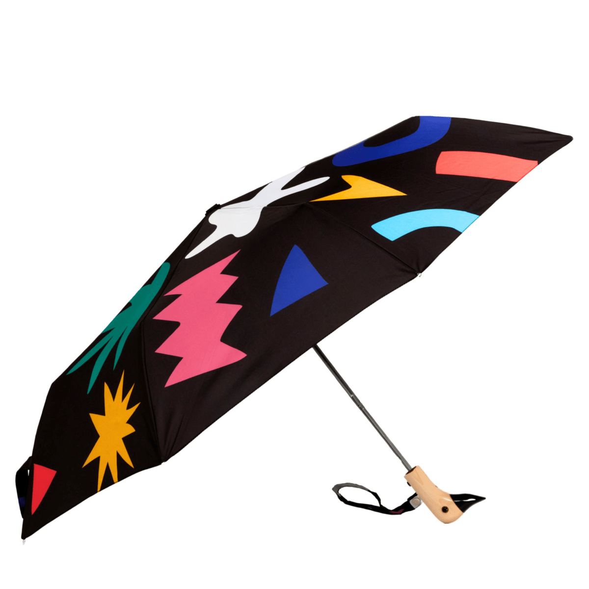 Palma Umweltfreundlicher Kompakt-Regenschirm mit Entenkopfgriff
