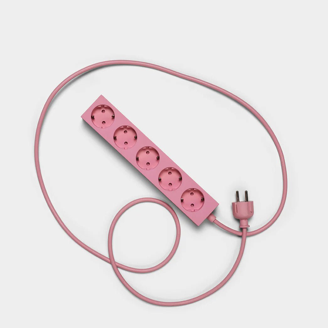 Pedestal Power Beam 2m power strip with multiple outlets, black design, and safety switch for convenient electrical access.