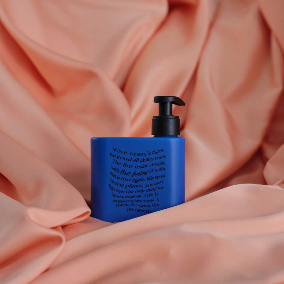 Bergamot and sea salt scented hand wash in a 500 ml Soap & Secrets bath bottle with pump dispenser.