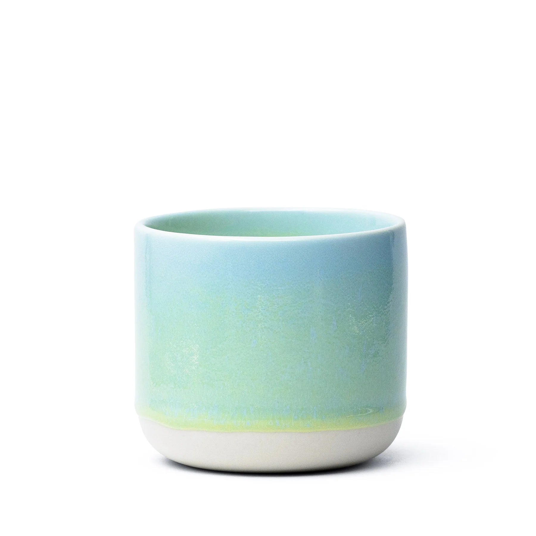 Yellow Snapper ceramic Quench Cup by Studio Arhoj featuring a vibrant, whimsical fish design on a smooth ceramic surface.