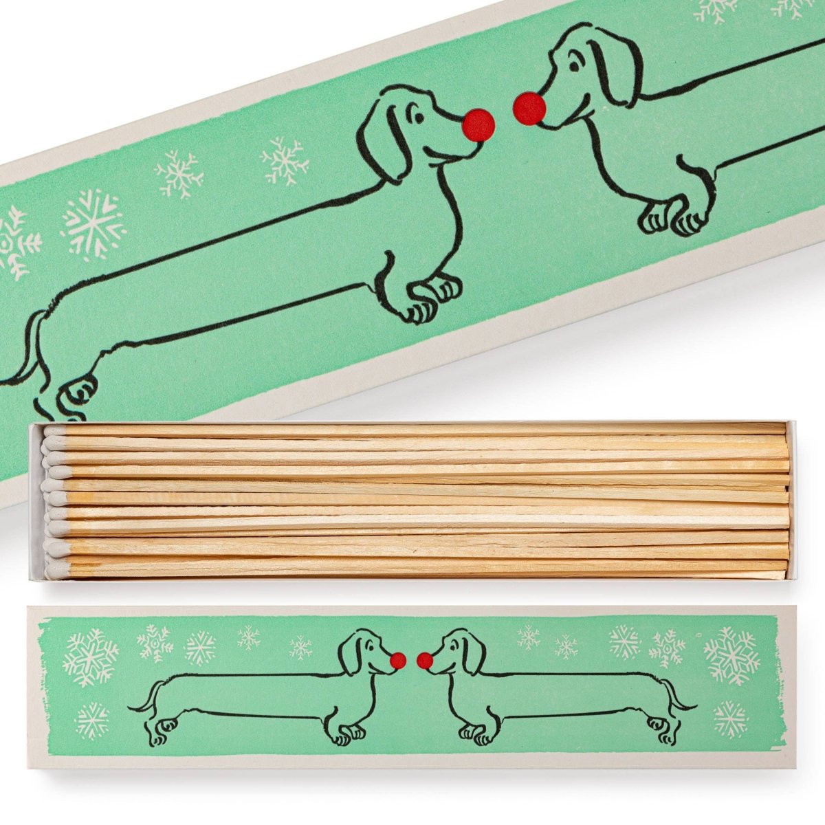 "Holiday Dachshunds" Lange Streichholzschachtel