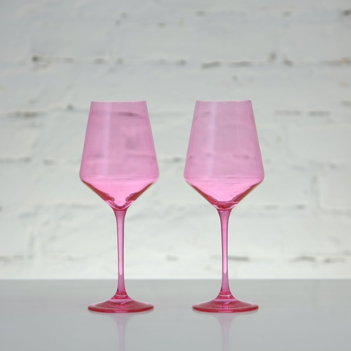 Coloured Wine Glass, Set of 2 Pieces, Doll House