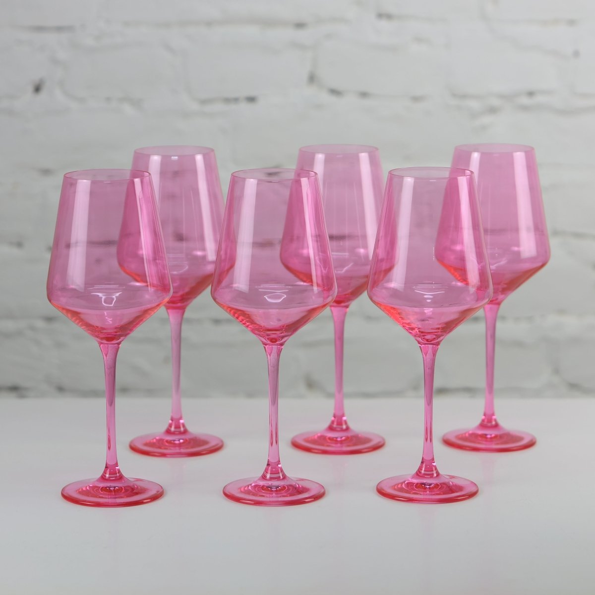Coloured Wine Glass, Set of 6 Pieces, Doll House