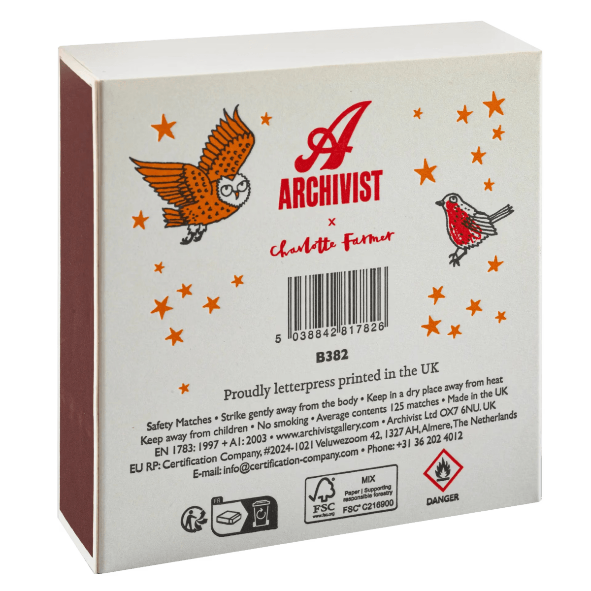 Woodland Christmas Tree | Square - Safety Matches