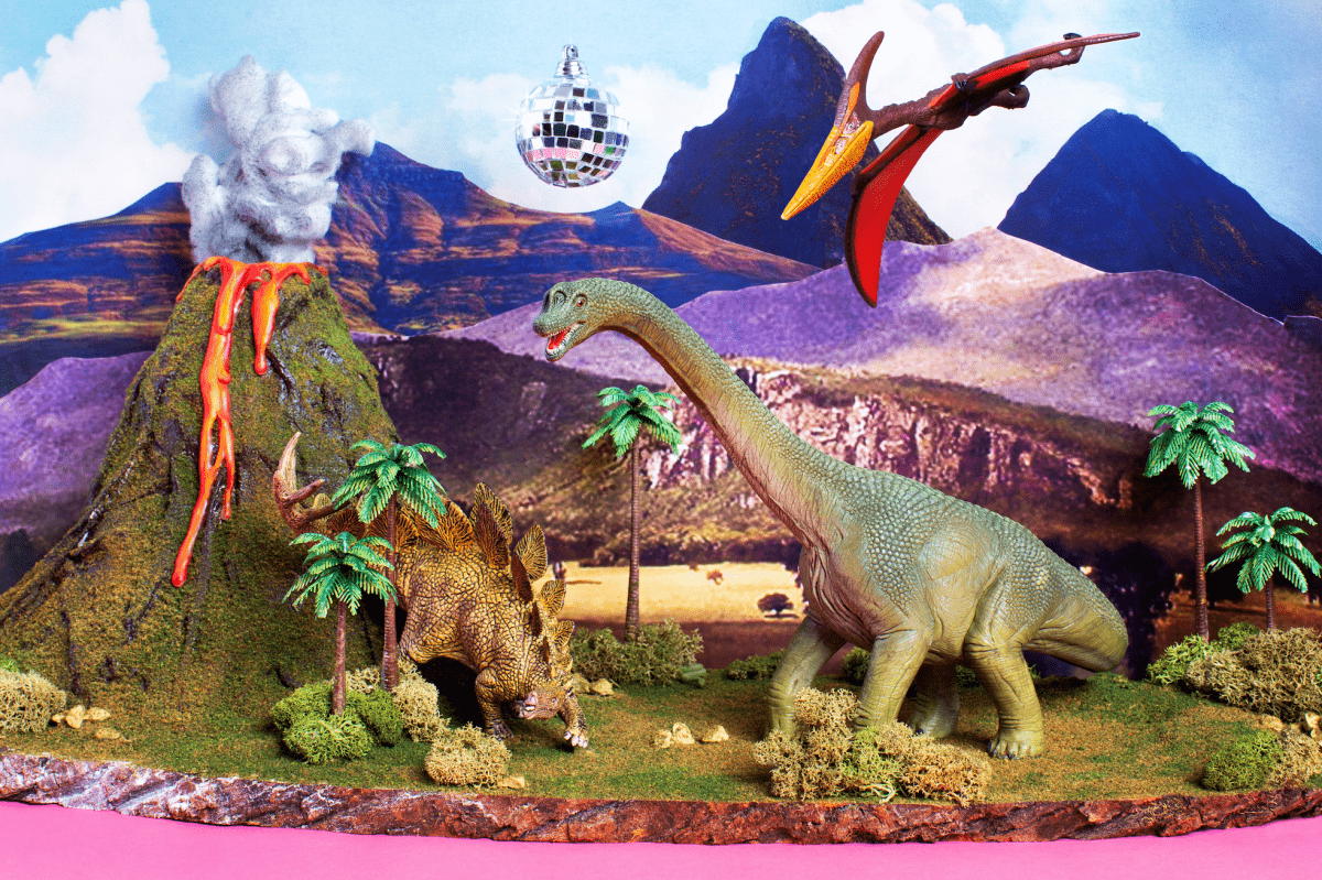 Dino Disco 100-Teile-Puzzle