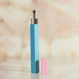 Tsubota Pearl QUEUE Petrol Lighter Two-Tone: Turquoise / Pink
