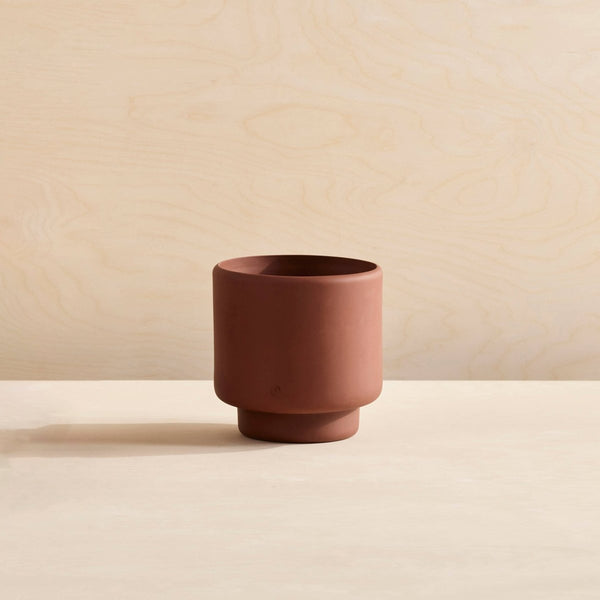 Plant Pot Large: Dark Terracotta