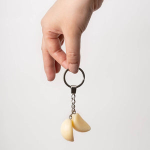 Geschälter Knoblauch-Schlüsselanhänger