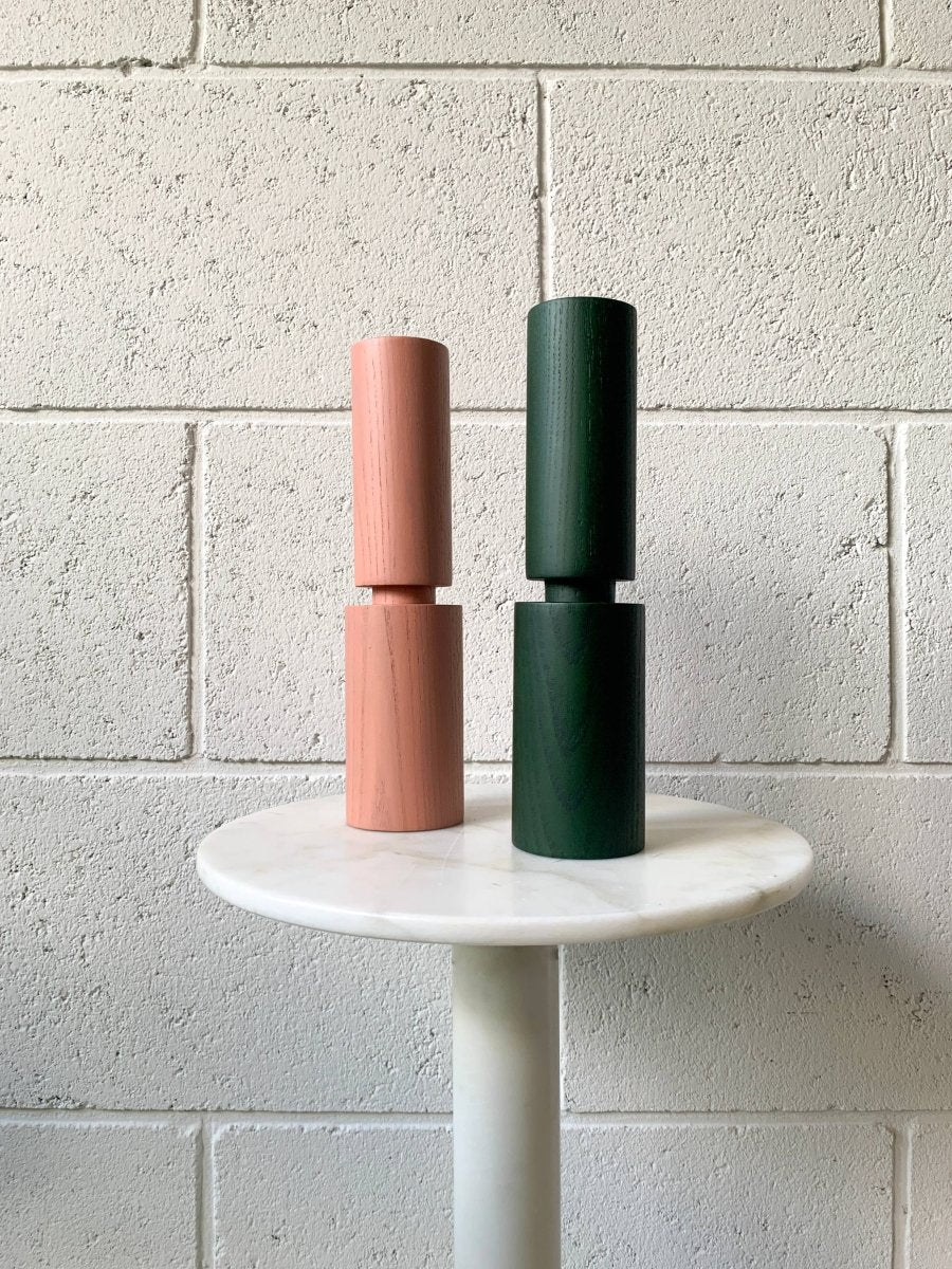 HOVE wood salt or pepper mill: Forest Green Ash