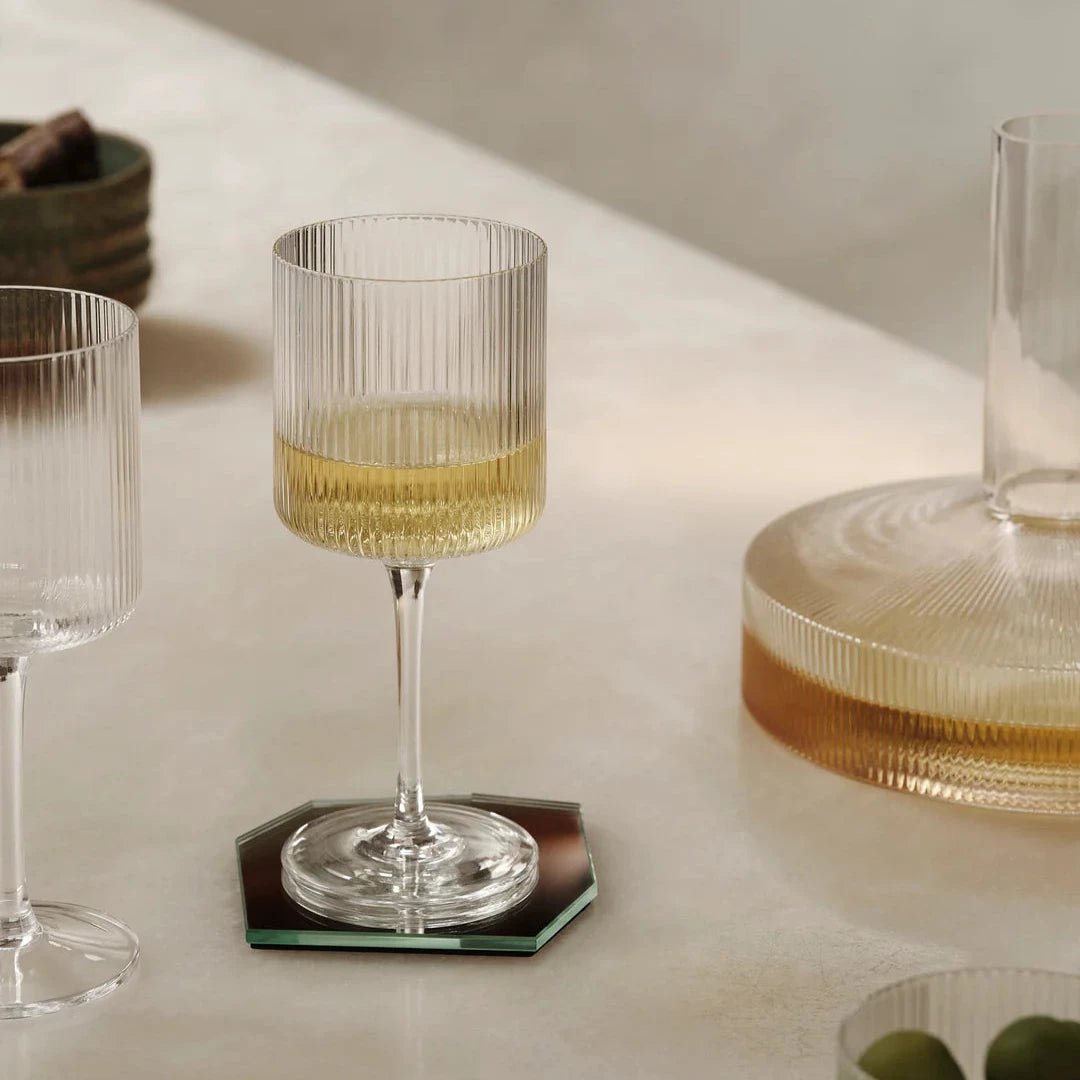 Ripple Wine Glasses - Clear