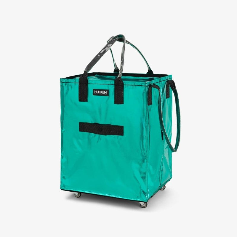 Hulken large teal bag with sturdy handles and spacious interior, perfect for everyday use and stylish storage.