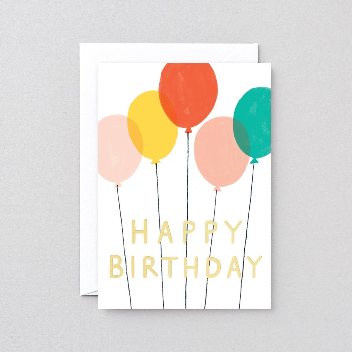 Happy Birthday Balloons' Greetings Card
