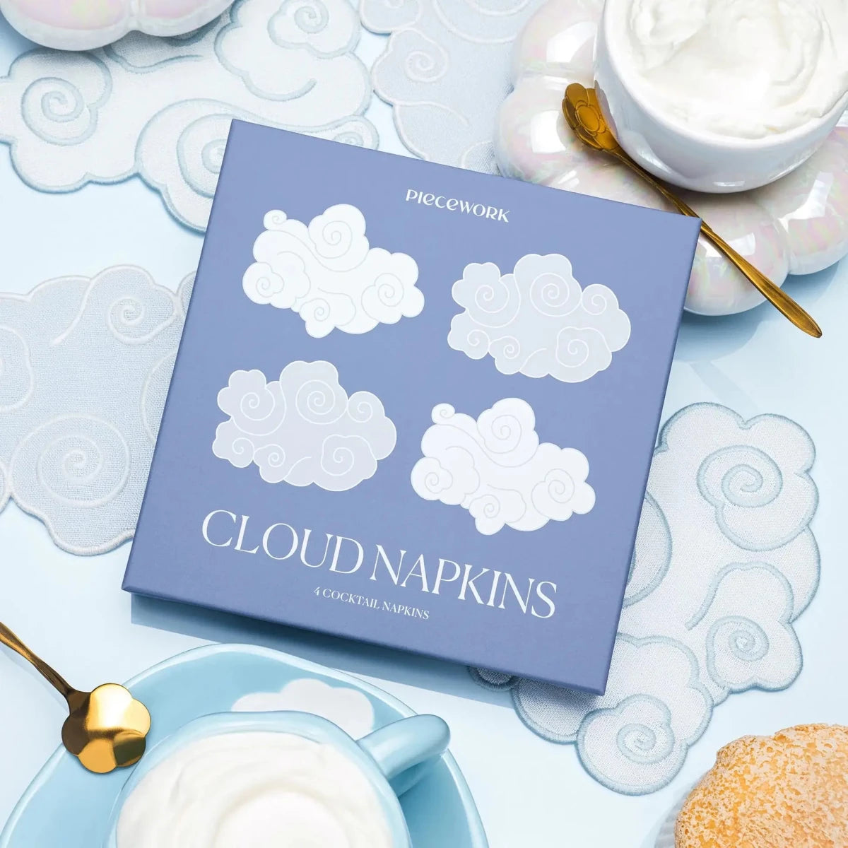 Cloud Cocktail Napkins - Set of 4